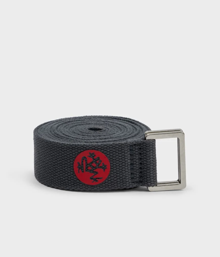 Manduka unfold yoga strap — Thunder (Grey) / 6' (182cm)