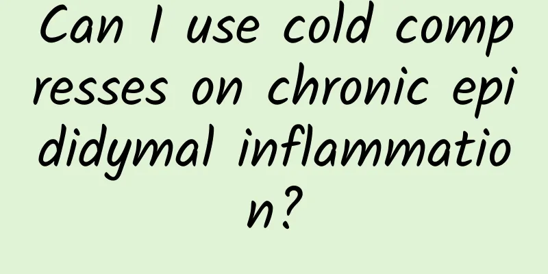 Can I use cold compresses on chronic epididymal inflammation?